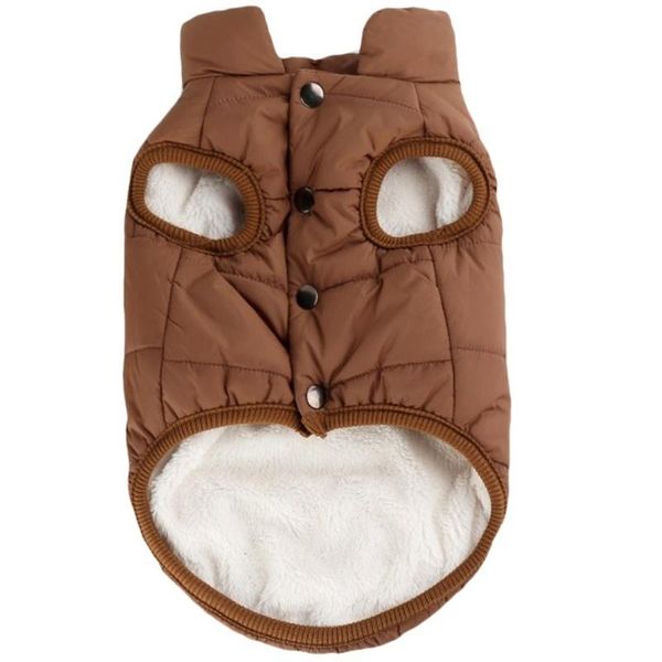 

dog apparel winter clothes plus velvet vest warm padded jacket for dogs puppy outdoorwear waterproof pet coats