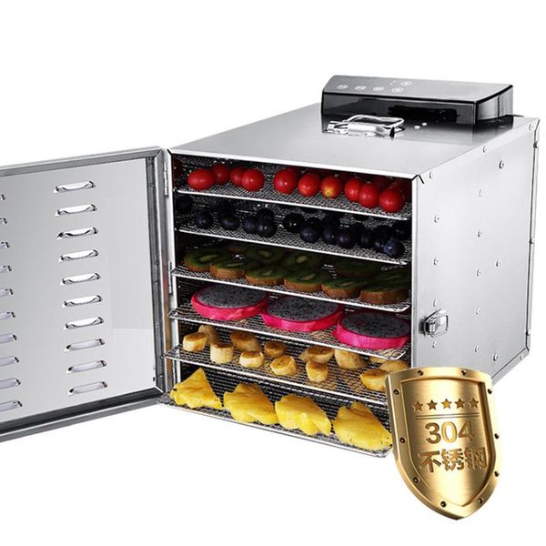 

dehydrators 6 trays dehydrator fruit drying machine dryer for vegetables dried meat stainless steel