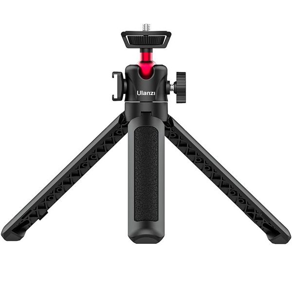 

ulanzi mt-16 tripod extension rod stand with ball head cold shoe selfie stick for led light mic microphone smartphone camera slr