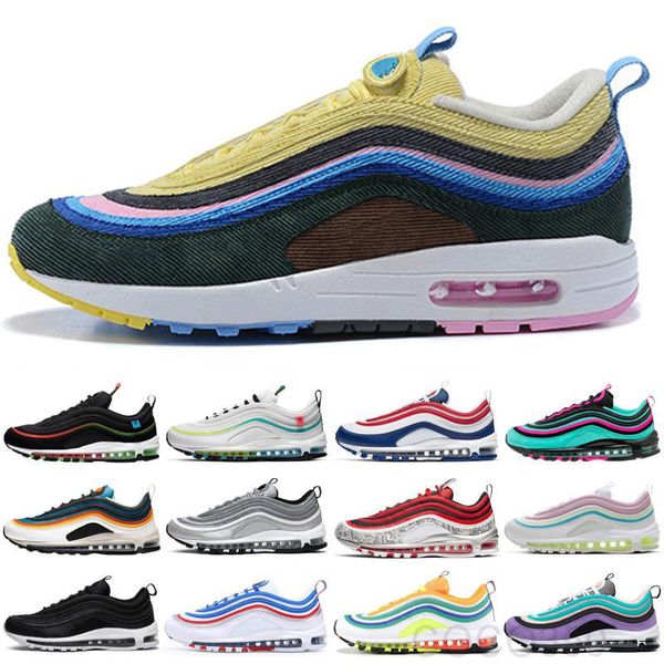 

with box shoes og triple white casual shoes og metallic gold silver bullet pink mens trainer women sports sneakers hl6c, Black