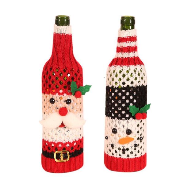 

a3yesanta 2021 claus wine bottle cover xmas christmas decorations for home decor new year gift