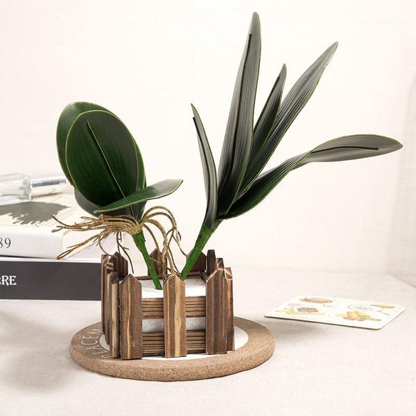 

artificial plants plastic green artificial leaves imitation plants flower arrangement accessorie leaf fake1