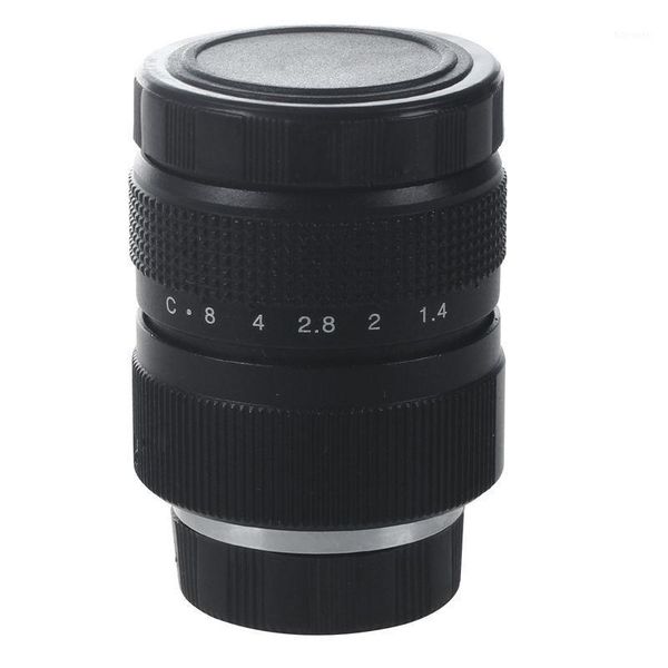 

television tv lens/cctv lens for c mount camera 25mm f1.4 in black1