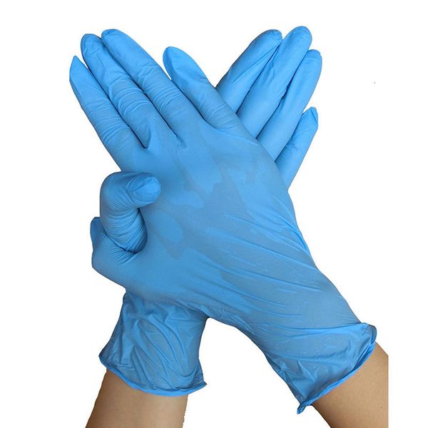 

factoryf0shhousehold 50pcs disposable glove nitrile latex rubber garden cleaning gloves