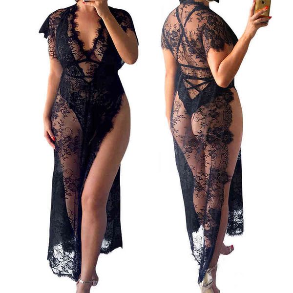 

casual dresses 2022 women's perspective v-neck lace dresses, Black;gray