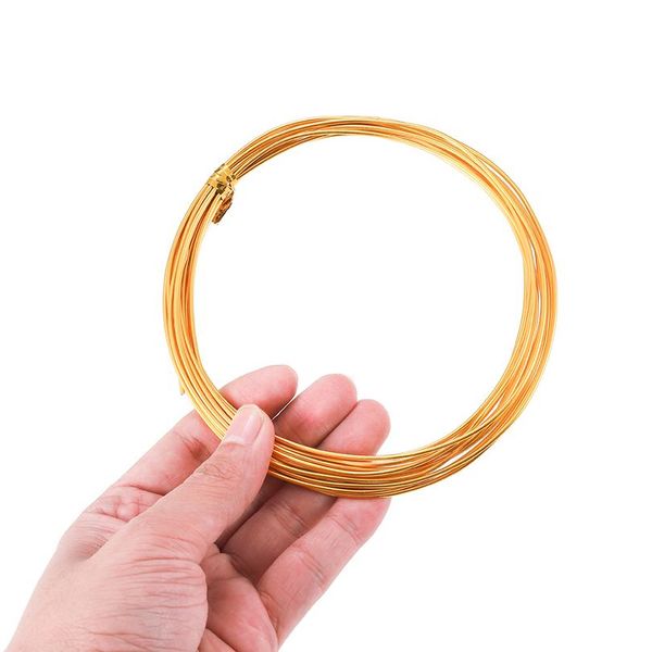 

2-10m/lot multicolor multi-function soft aluminum metal wire craft floristry wire for bracelet jewelry makings diy wmtfet, White;red