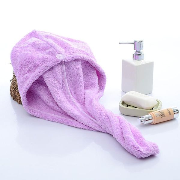 

randomly color magic dry hair cap quick dry hair towel lovely drying bath towel soft head wrap hat makeup cosmetics hair towels