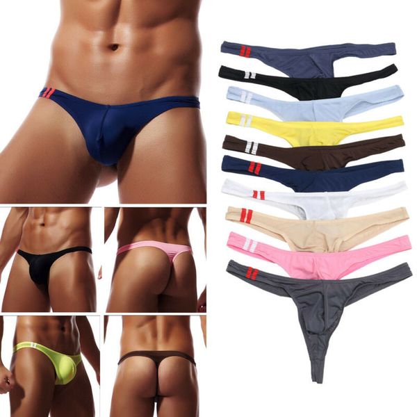 

2020 men's panties shorts raised underwear ice silk t underwears men transparent personal briefs, Black;white
