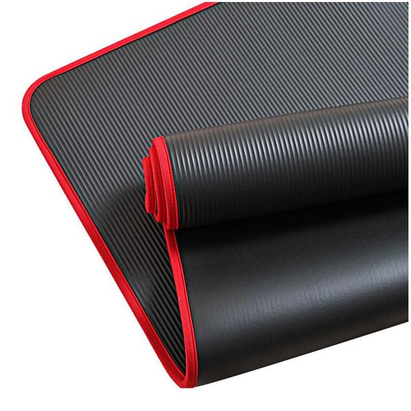 

10mm extra thick 183cmx61cm nrb non-slip yoga mats for fitness tasteless pilates gym exercise pads exer qylotg