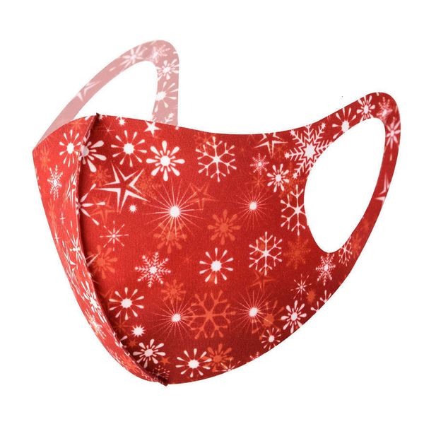 

designer christmas masks santa gift face mask 3d kids printing mouth facemask dustproof sunscreen washable men wome