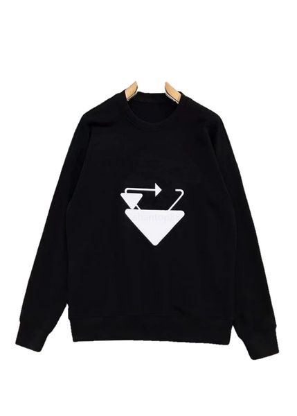

luxury designer prad hooded mens sweatshirts black and white letters long-sleeved spring and autumn tide brand with the same casual wild loo