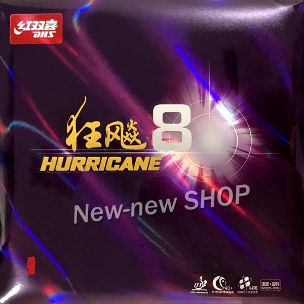 

dhs hurricane8 pips-in pingpong table tennis rubber with sponge