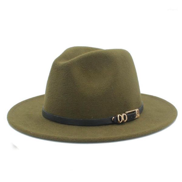

women men winter autumn wool fedora hat with wide brim jazz godfather cap for gentleman elegant lady sombrero hats1, Blue;gray