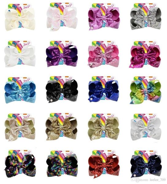 

printed rhinestone floral 8 jojo inch with for baby children large sequin bow unicorn bows mermaid hair clipkg4y