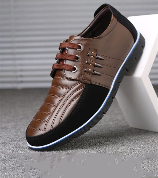 

merkmak autumn men genuine leather shoes man elastic band solid tenacity comfortable casual shoes for men big size 48 sneakers t200610, Black