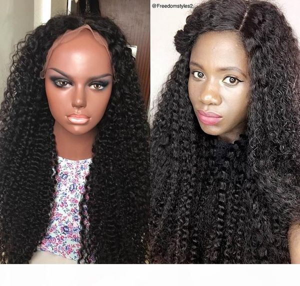 

lace front human hair wigs peruvian virgin hair front lace wigs curly full lace human hair wigs, Black;brown