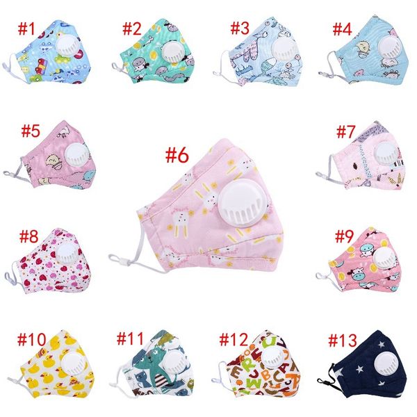 

with kids 3d cartoon valve face breathable pm 2.5 filter mouth cover adjustable dustproof reusable outdoor designer mask