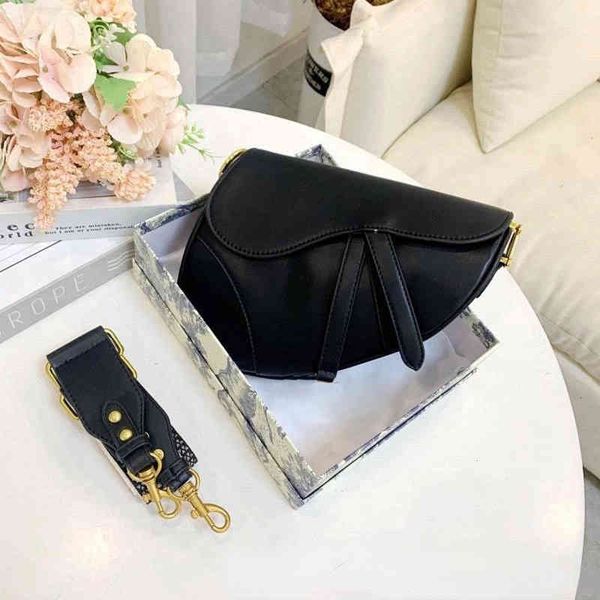 

classic designer handbags shoulder bags oblique canvas embroidery leather old flower women tote saddle bag lady fashion banquet cowboy blue