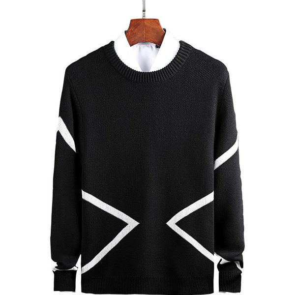 

sweater vest men v-neck shrug patchwork knitted couples ins plus size 3xl oversize harajuku vests ins chic korean style leisure, White;black