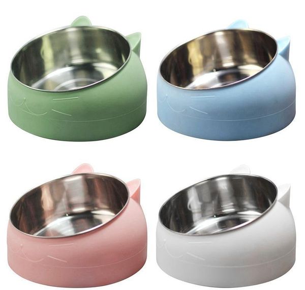 

dog cat bowls stainless steel feeding feeder water bowl for petpuppy outdoor food dish pet neck jlluoi bdebag