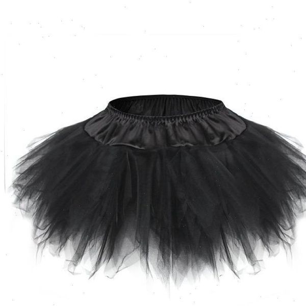 

women multilayer mesh tulle pleated mini tutu skirt showgirl fashion party dance skirts plus size s 6xl, Black