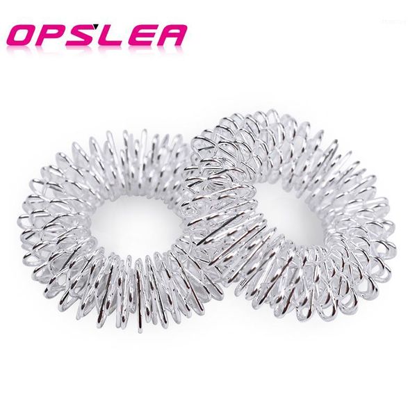 

silver finger massage ring acupuncture ring body massager health care fingers massage beauty tools slimming relax hands1