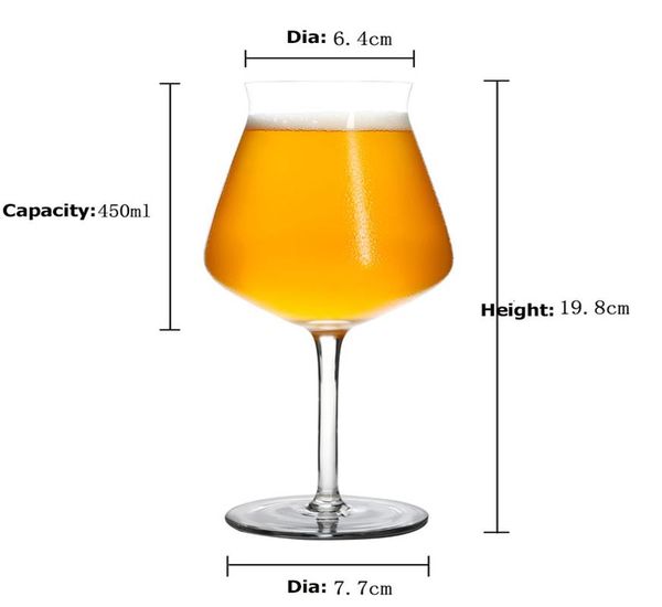 

400ml beer glass tulip classics beer set of 2 clear wmtevk comb2010