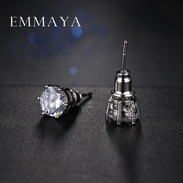 

эммая новый белый кристалл циркон серьги brinco круглый круглый серьги для женщин мода кристалл ювелирные изделия sqcigi jeneffer, Silver