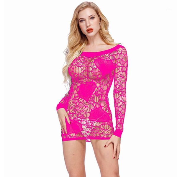 

long sleeve women mesh dress black white red mini bodycon dresses party night club wear fishnet crochet women dress1, Black;gray