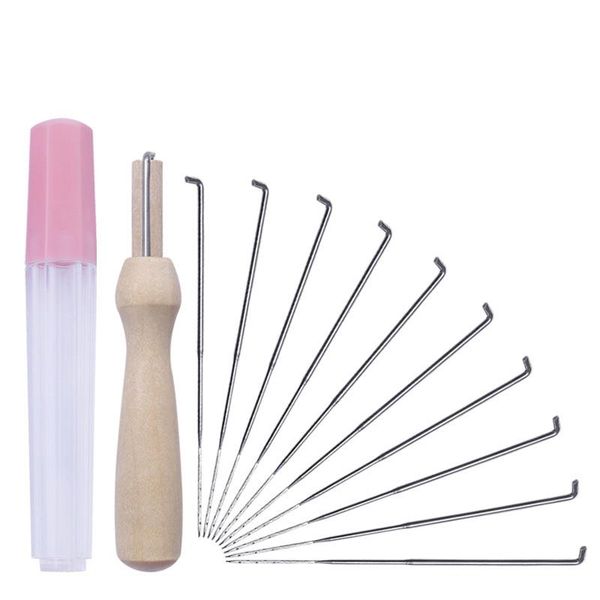 

felting needles holder wooden handle felting needles tool with wood handle and needle bottle 10pcs 80mm craft kits for children bbygur