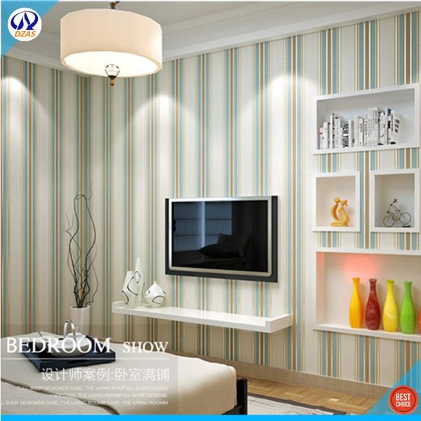 

wallpapers simple modern green striped bedroom living room tv background wall paper vertical strips study dormitory dzas-cj wallpaper