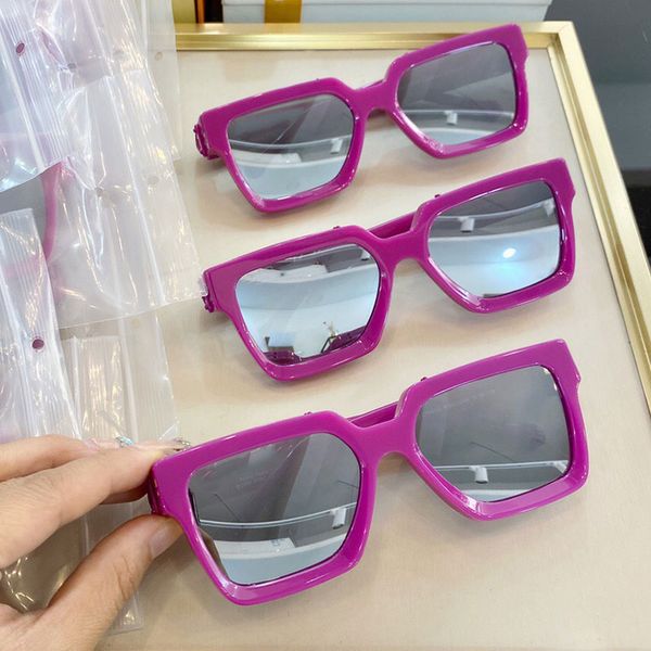 

millionaire sunglasses in rose red color the only womens frame sunglasses 96006w temples without white mirror lenses with c letter, White;black