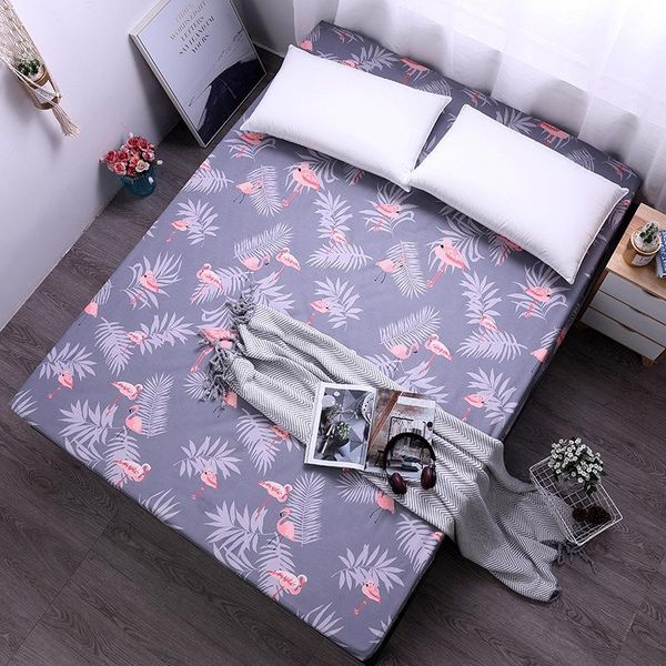

motomove bedspread printed bed sheet cover linen with elastic band mattress protector pad king size rubber fitted