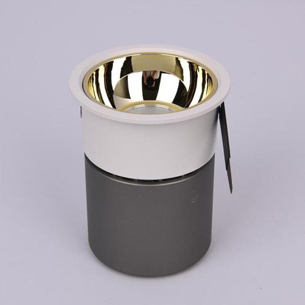 

wall lamp 5w 10w15w 20w cree led cob el downlight gold dimmable embedded washer light antiglare spotlight silver black