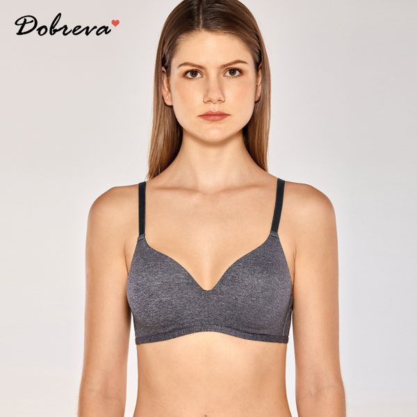 

women's smooth seamless full coverage wirecontour t-shirt bra lj201208, Red;black