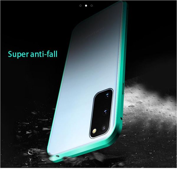 

360 magnetic adsorption metal case for samsung galaxy s20 fe a51 a71 a50 a70 a50s a10 a30 a40 a31 m31 double-sid bbypcp