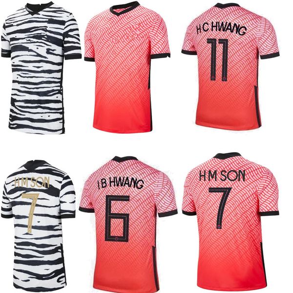

new 2020 #7 son soccer jerseys 20/21 home hwang kwon soccer shirts away hwang football uniform sales, Black;yellow
