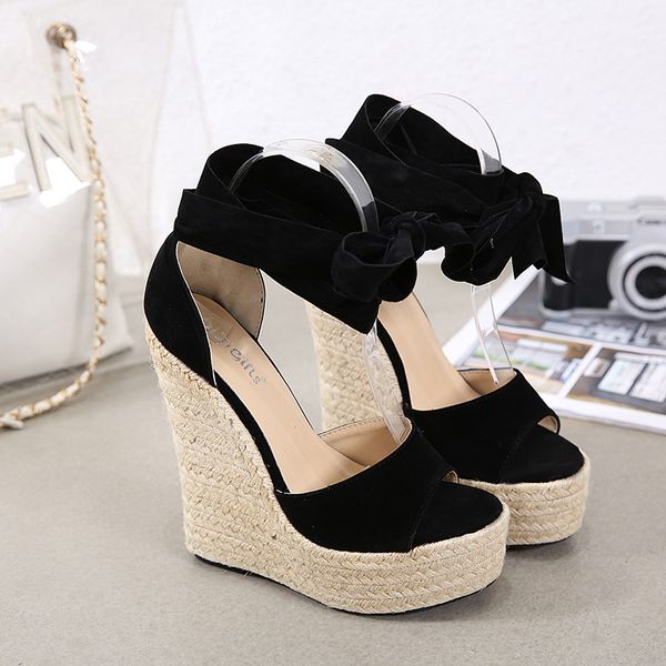 

2021 new female solid knot open toe fashion heels bowtie shoes 3a0u, Black