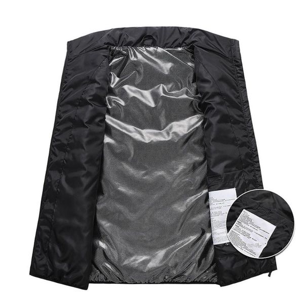 

outdoor t-shirts 8 areas heated vest jacket for men usb winter electrical heating sleevless fishing hunting waistcoat hiking, Gray;blue