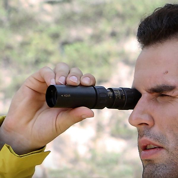 

outdoor portable compact black 10x-90x monocular telescope handy scope for sports camping hunting powerful binoculars