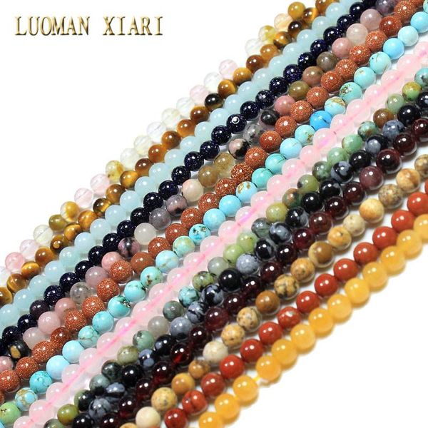 

wholesale natural 3mm stone beads rose quartzs crystal tiger eyes agates for jewelry making diy bracelet material strand 15