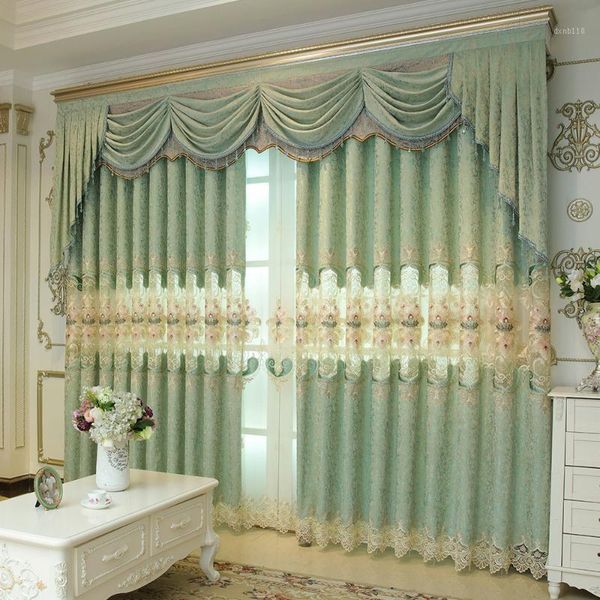 

modern minimalist new jacquard villa curtains for living dining room blackout curtains for the bedroom1