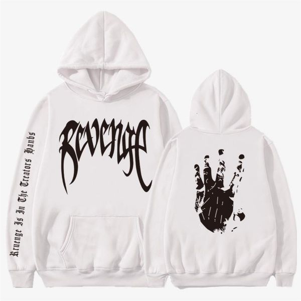 

new autumn winter sweatshirt revenge xxxtentacion hoodies men women sweatshirts rapper hip hop hooded pullover street clothing, Black