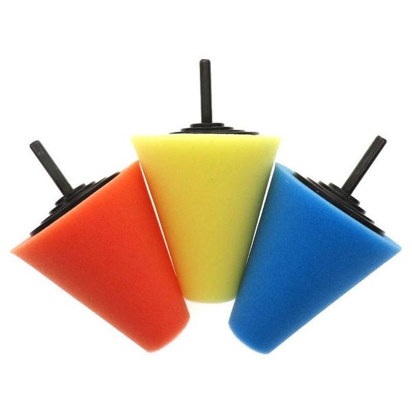 

3inch car polishing sponge conical shape wheel hub buffing tool for cleaning car tyr bbyxjo