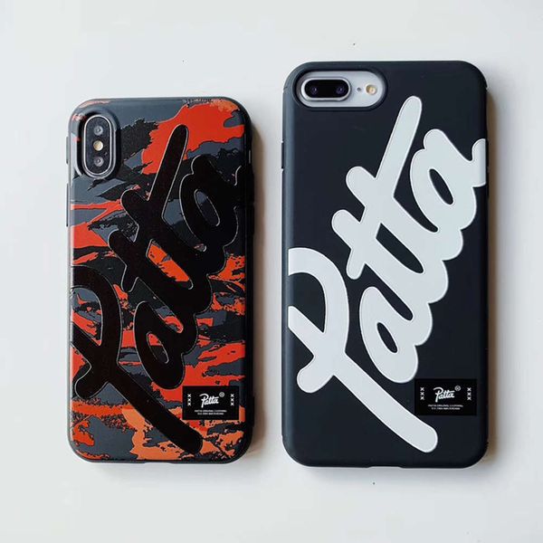 

popular dutch brand fashion patta mobile phone cover vip x xr xs max 7 8 6 6s plus mobile phone cover silicone soft fashion camouflagevfe1