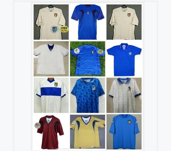 

2000 2006 retro classic 1982 1986 1990 1994 1996 1997 maldini rossitto nesta albertini baggio r. del piero torricelli retro football shirt, Black;yellow