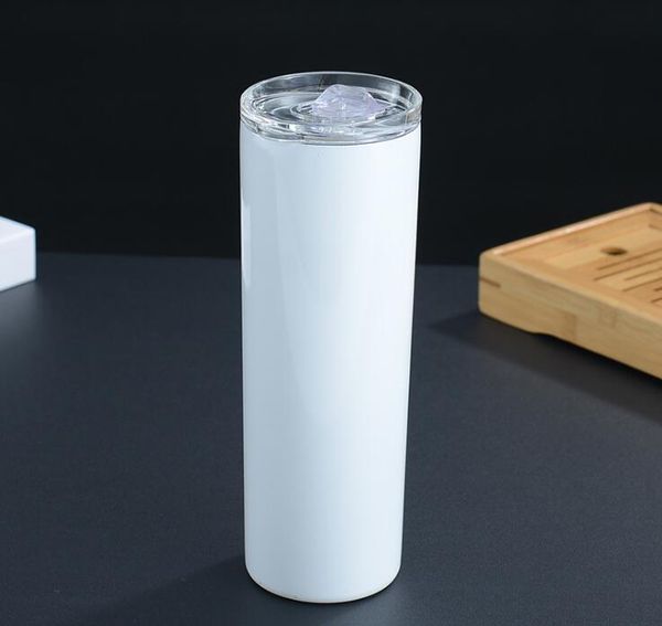 

20oz 30oz skinny tumblers blank sublimation slim cup coffee mugs with lid and plastic straw beer mugs sea s bbyczz xmhyard