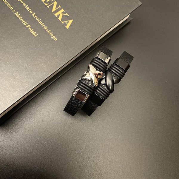 

внешняя торговая мода простая пара браслетов новых мужчин и женщин прохладный браслет из нержавеющей стали оптом jllscx