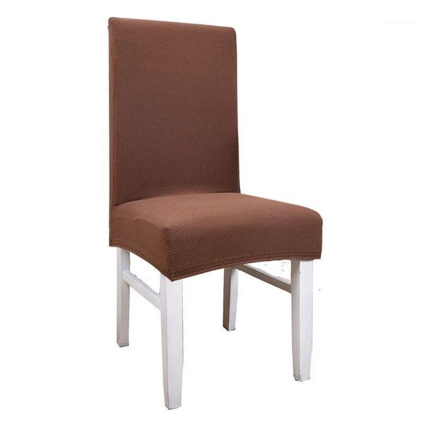 

chair covers thick knitted elastic cover solid color jacquard high back for el dining room wedding banquet chairs case1