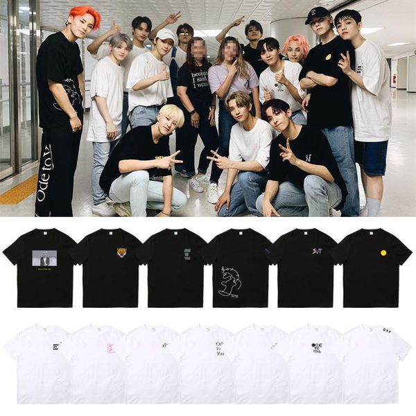 

kpop seventeen world tour ode to you t-shirt casual crew neck tee drop shipping, White